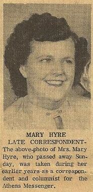 Obituary Photo: Mary J. Hyre