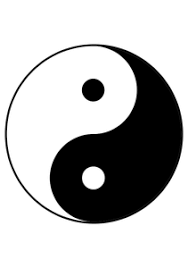 clipart: The well-known Yin Yang symbol