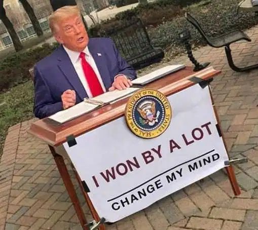Donald Trump won by a lot change my mind