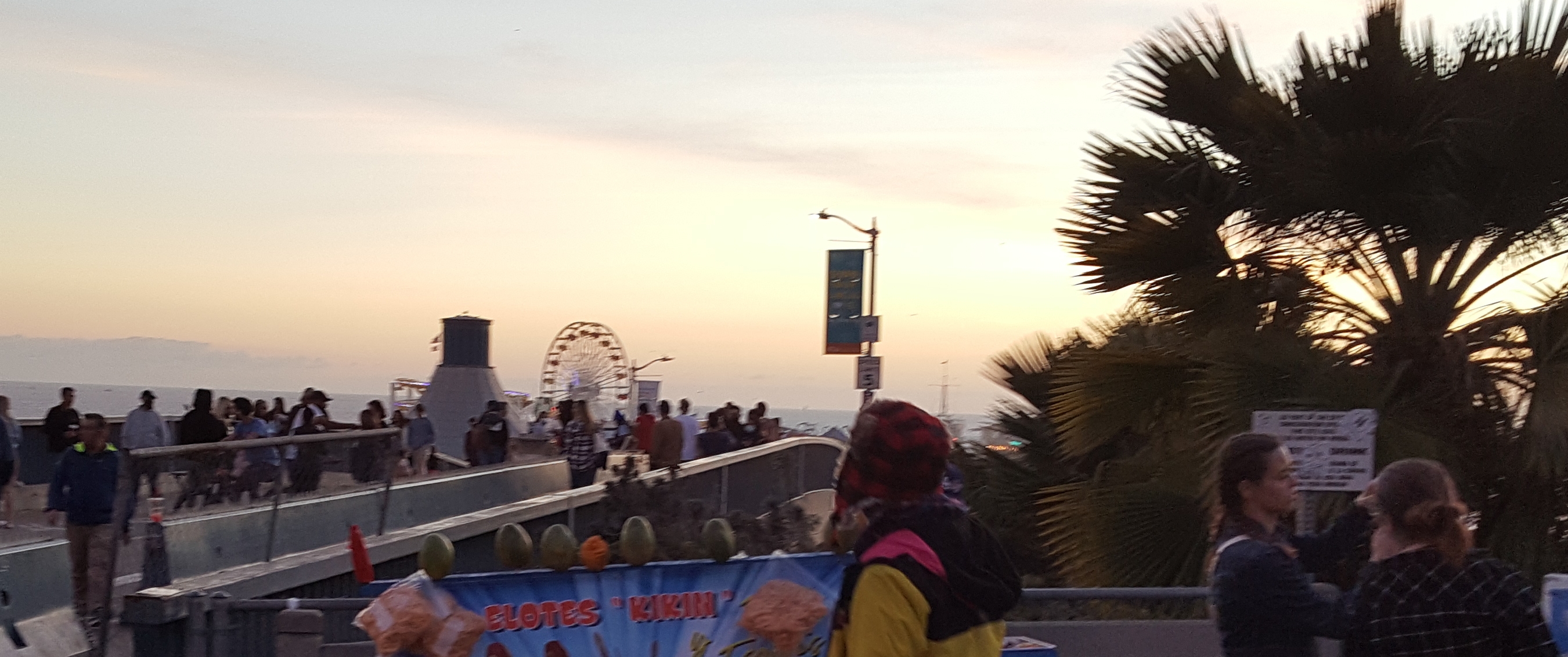 Santa Monica pier Pacific Ocean October 2021