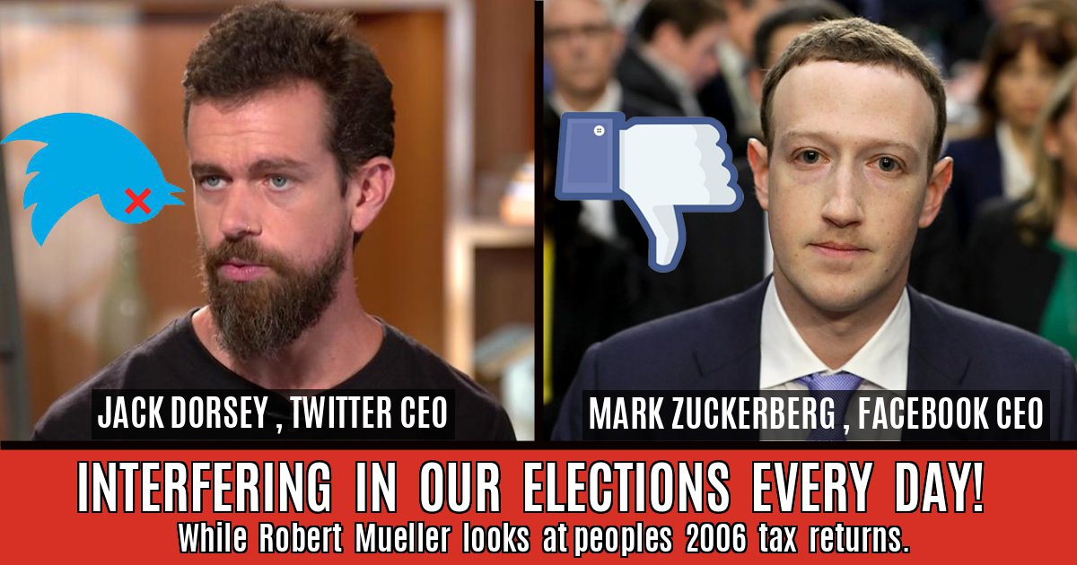 Shame on them: @jack and Zuckerberg
