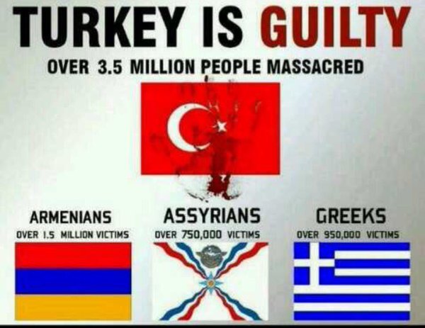 political cartoon: Turkey is guilty