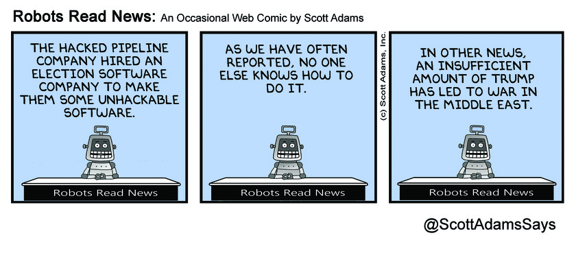 Robots read the news